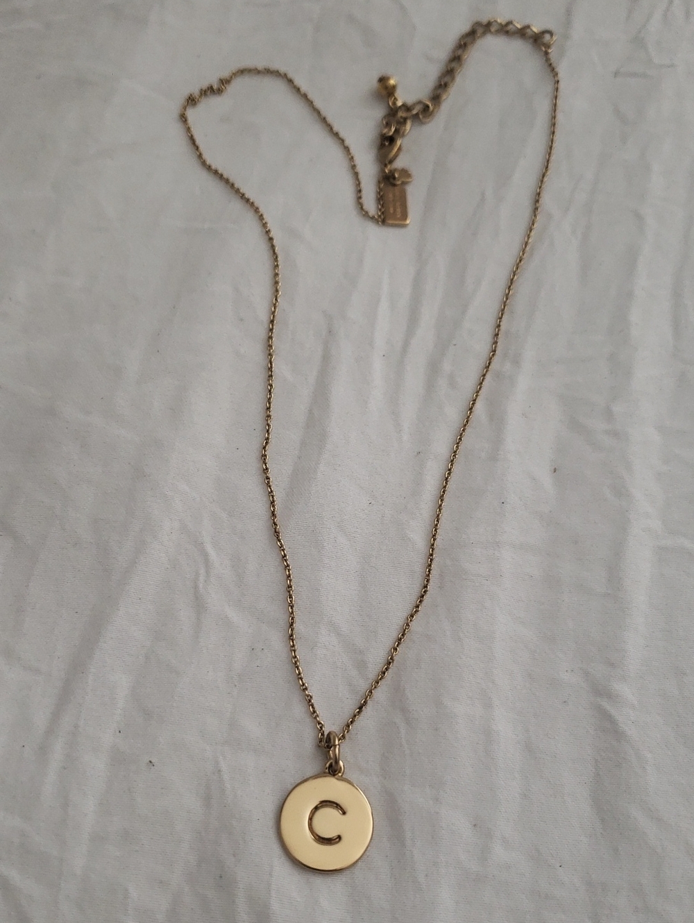 KATE SPADE "One In A Million" Initial C Gold Plated Necklace $58+